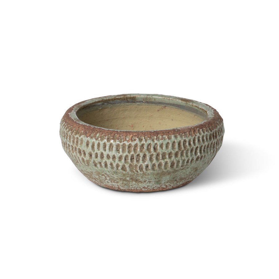 Yuma Pattern Low Ceramic Bowl, Small