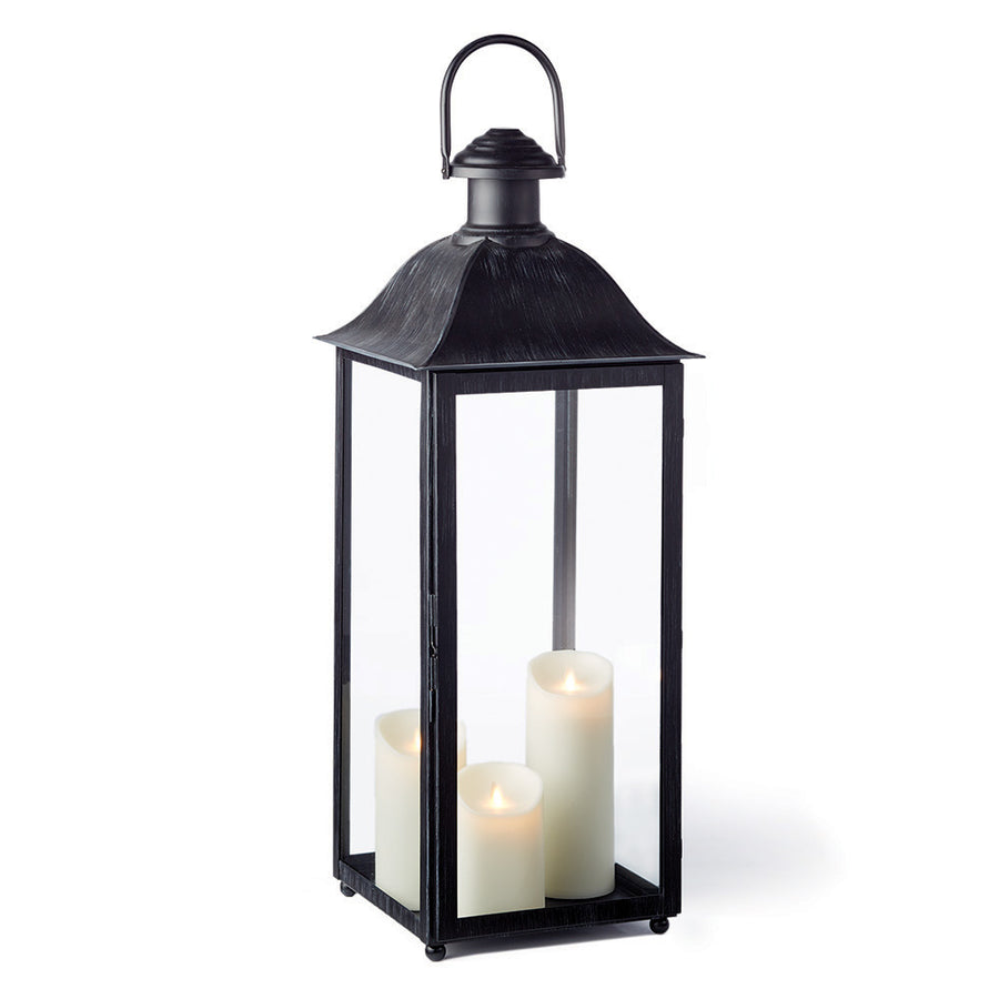 Washed Black Coach House Outdoor Lantern 30"
