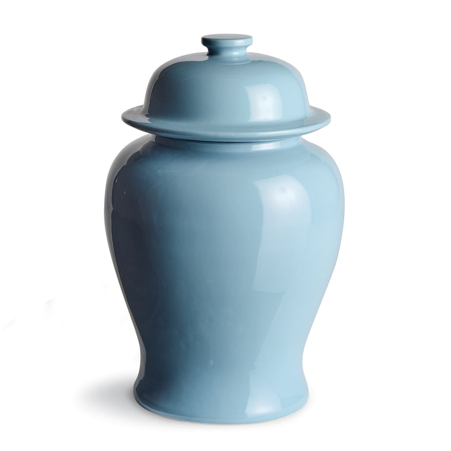 Koa Wide Lidded Ginger Jar Large, Blue