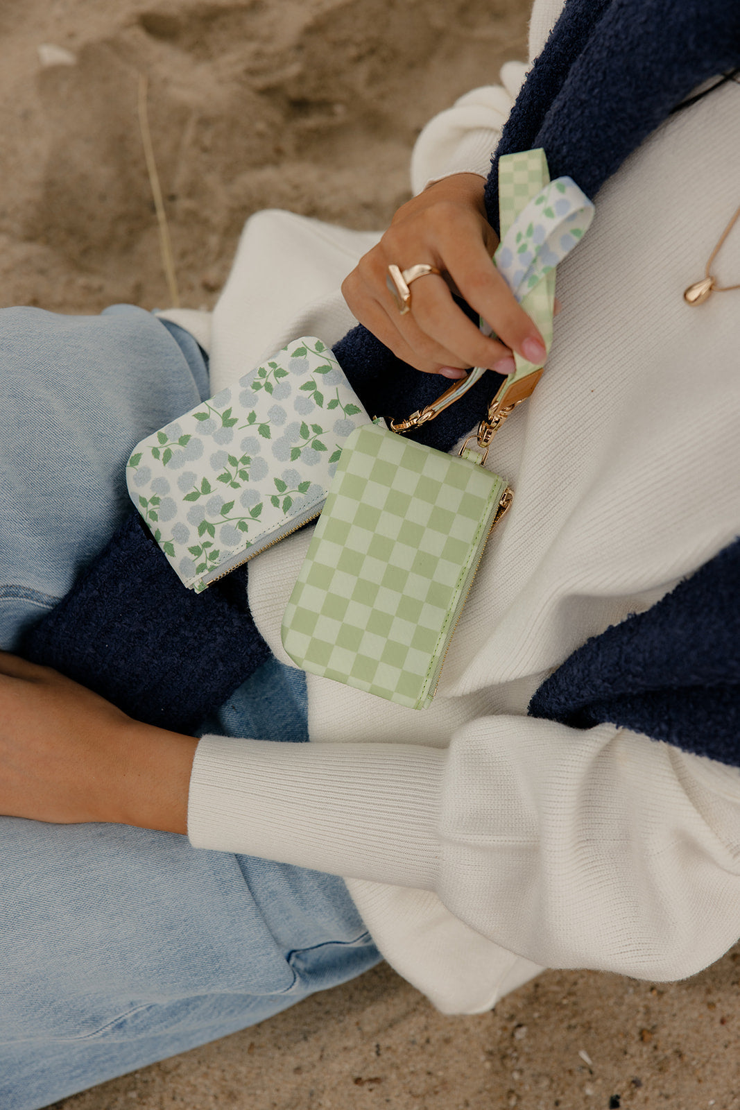 Harbor Check Zipper Pouch
