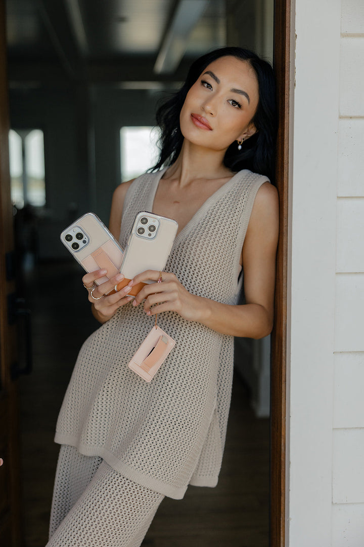 Creamsicle Color Block Magnetic Case and Wallet