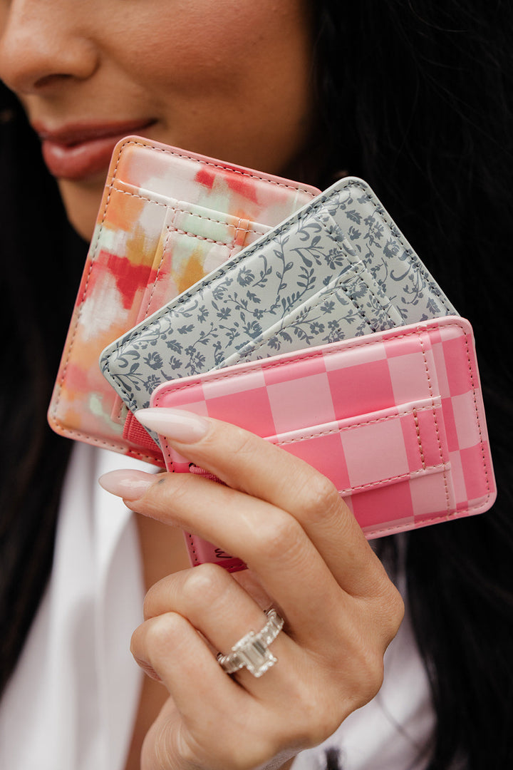 Water Color Waves Magnetic Wallet