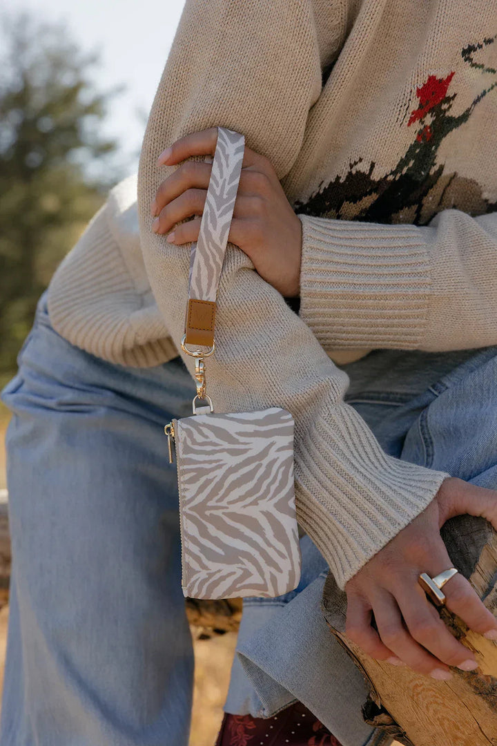 Safari Stripes Zipper Pouch