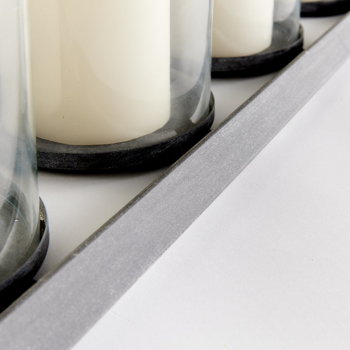 Baxton 5-Pillar Candleholder