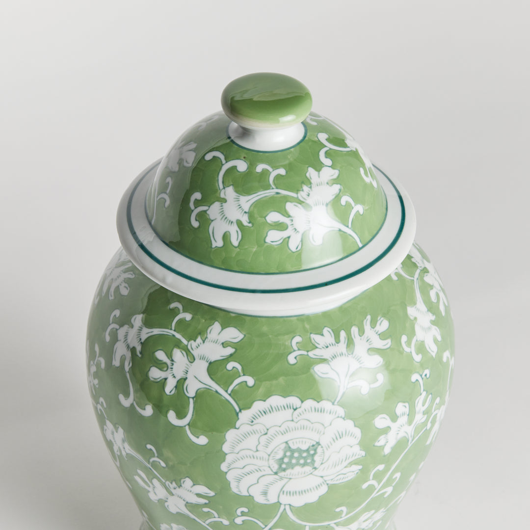 Imperial Lotus Lidded Ginger Jar