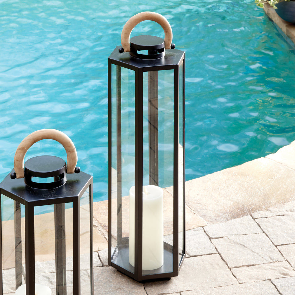 Dockside Outdoor Lantern Small, Black