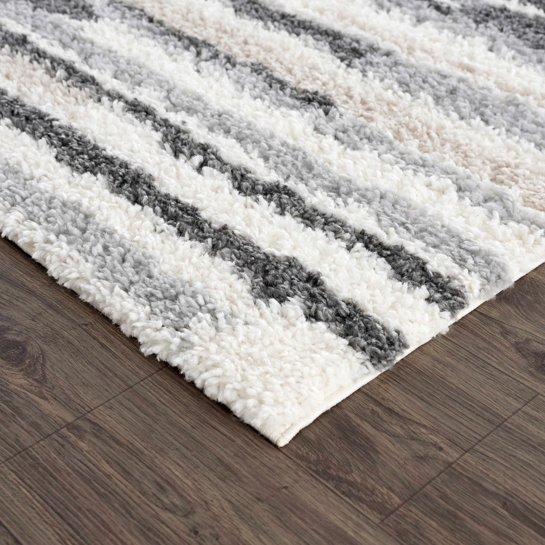 Zoya Irregular Striped Area Rug