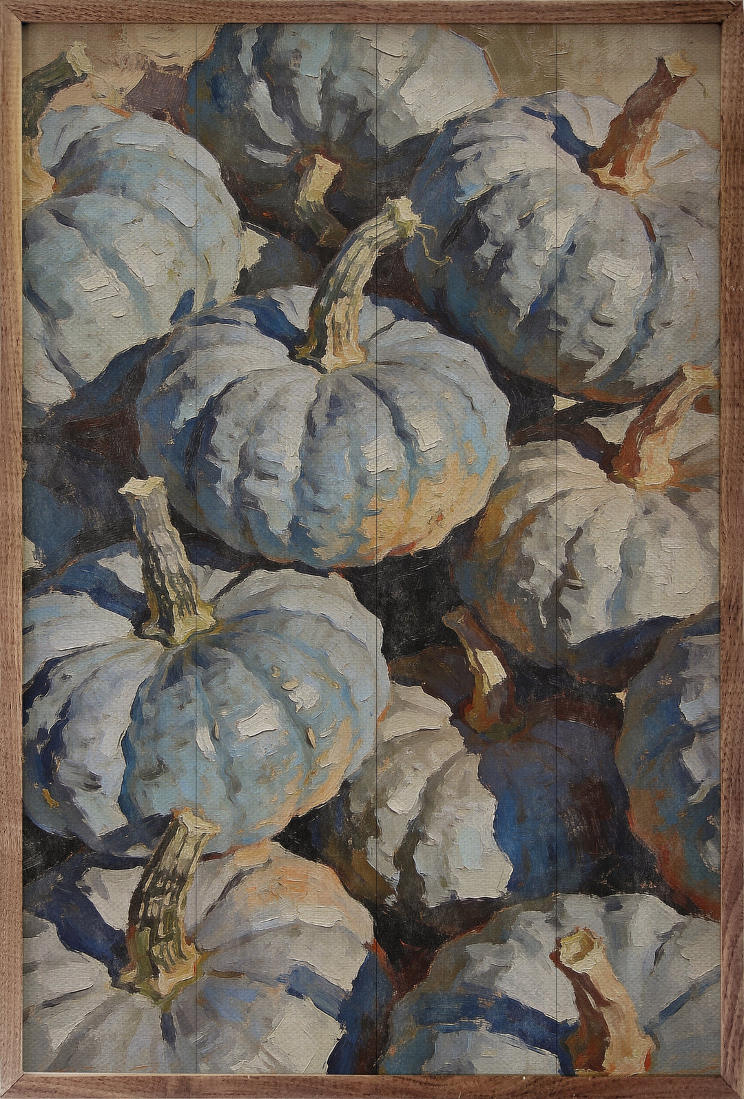 Blue Heirloom Pumpkin Cluster