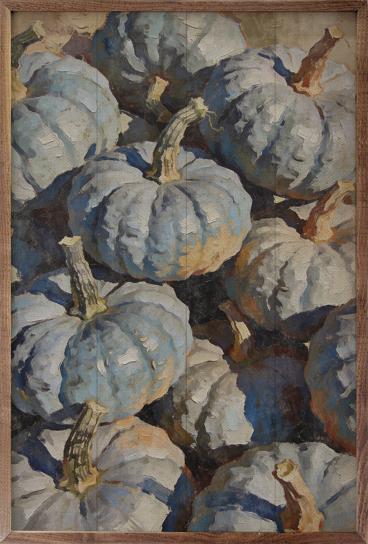 Blue Heirloom Pumpkin Cluster