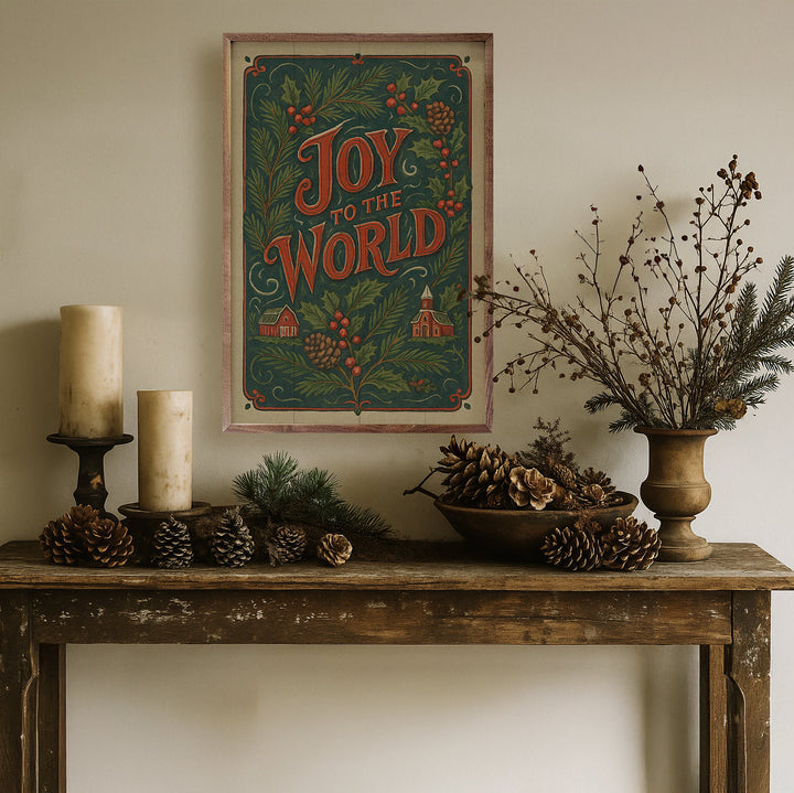 Joy To The World Vintage Postcard