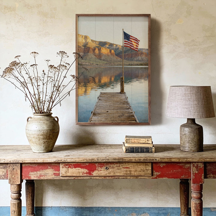 Mountain Lake Flag Dock