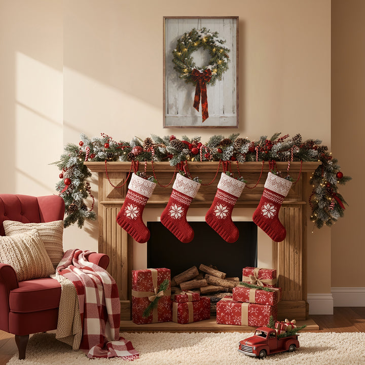 Red Velvet Ribbon Wreath