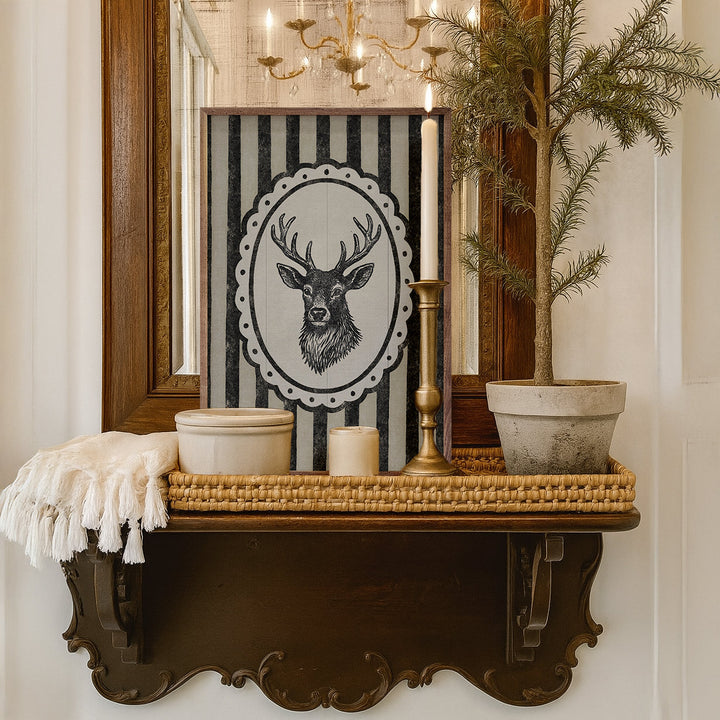 Vintage Reindeer Portrait