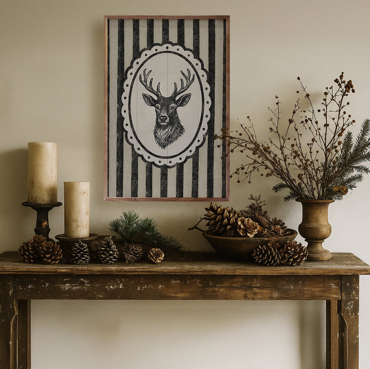 Vintage Reindeer Portrait