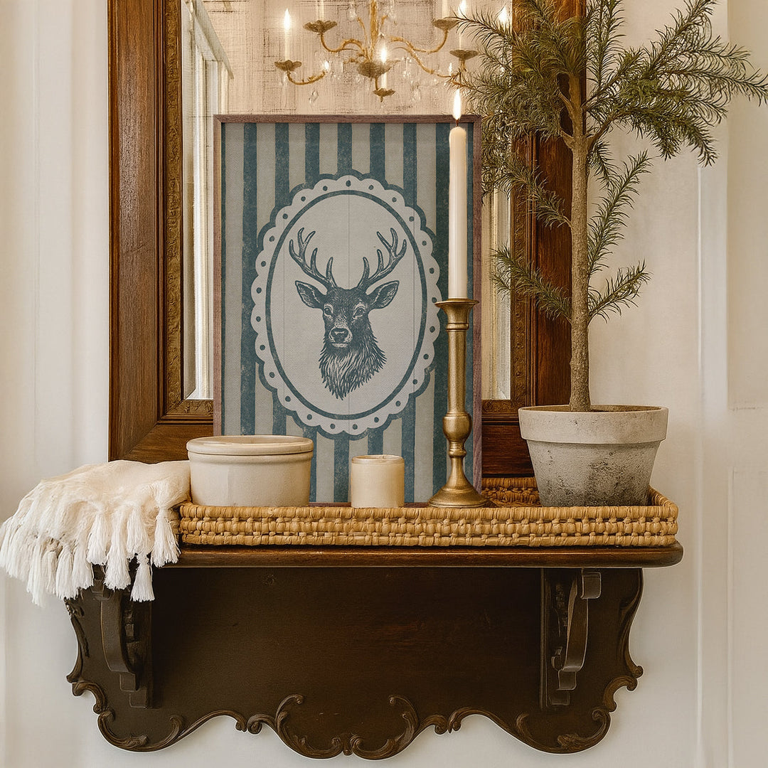 Vintage Reindeer Portrait