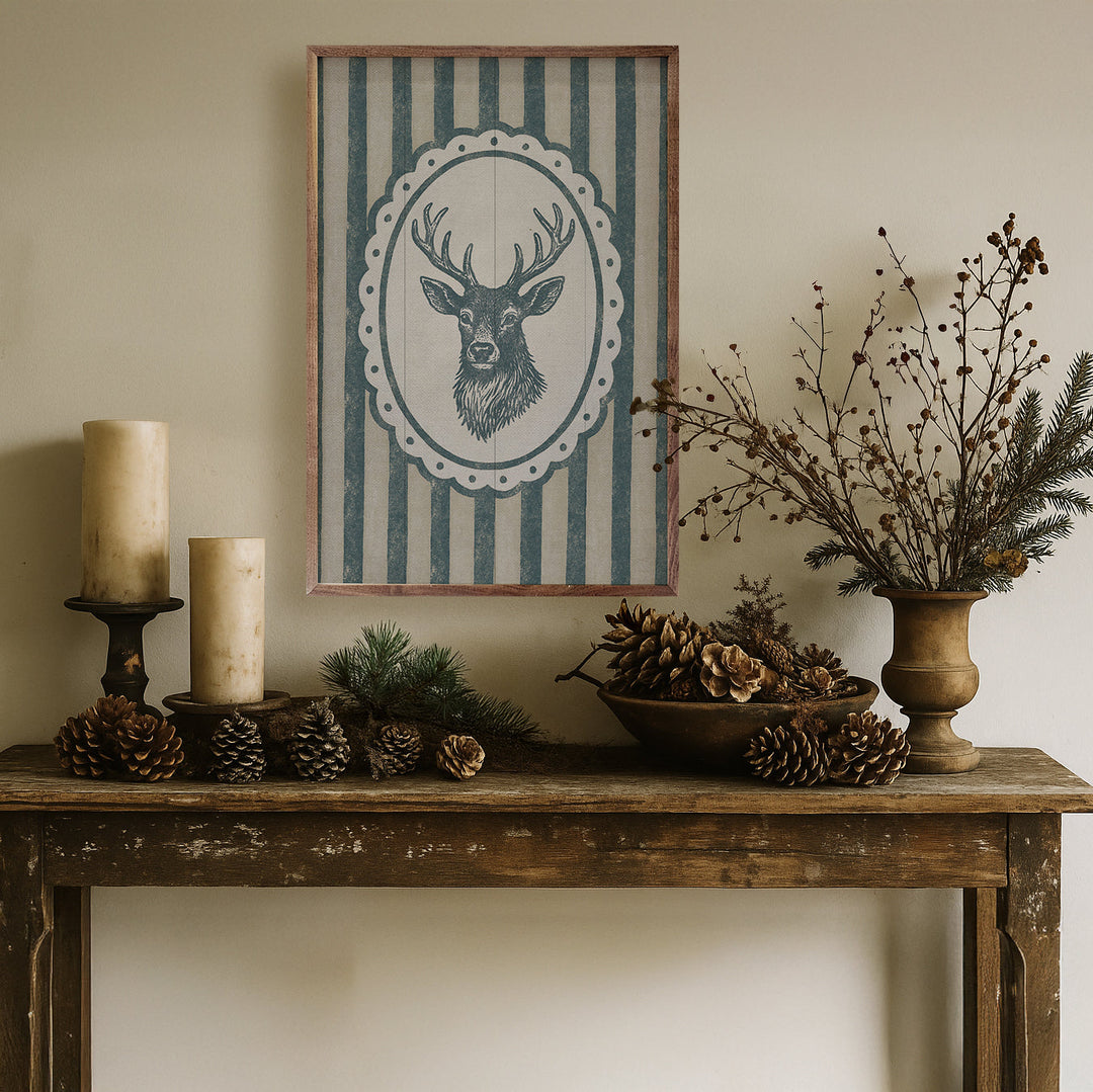 Vintage Reindeer Portrait