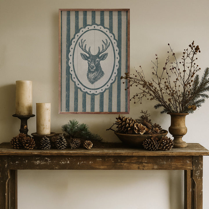 Vintage Reindeer Portrait