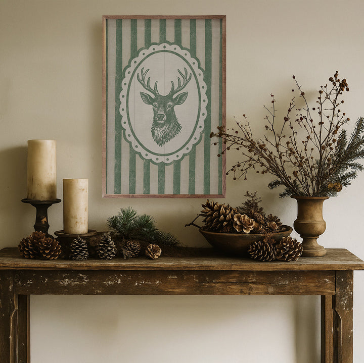 Vintage Reindeer Portrait