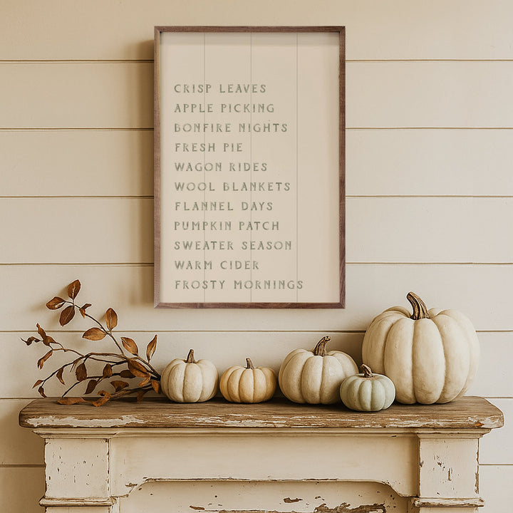 Autumn Activities List