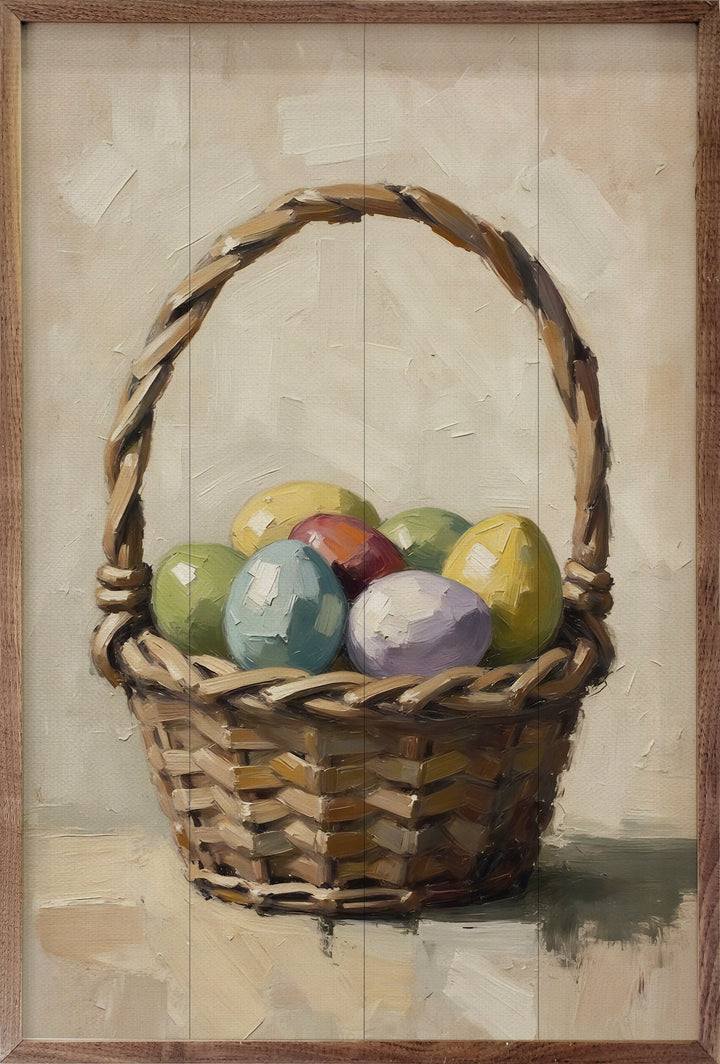 Easter Eggs In Basket