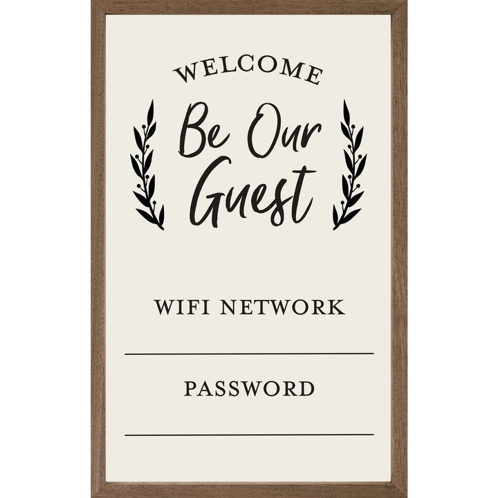 Whiteboard Welcome Be Our Guest Wifi Password