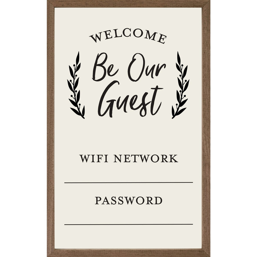 Whiteboard Welcome Be Our Guest Wifi Password