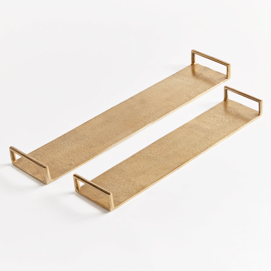 Elora Decorative Narrow Trays, Set Of 2