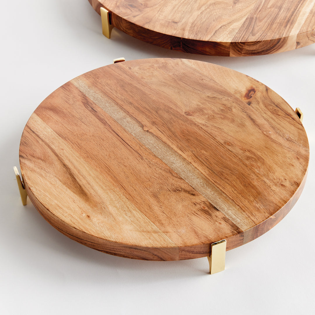 Cherie Round Serving Boards, Set Of 2