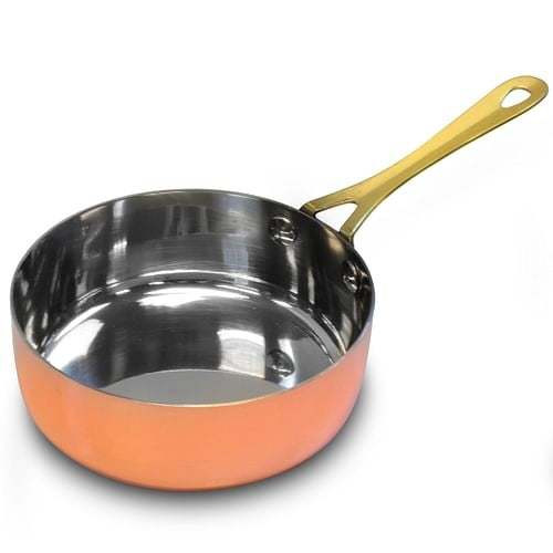 Gibson Home Rembrandt 4.7 Inch Stainless Steel Mini Frying Pan, Copper