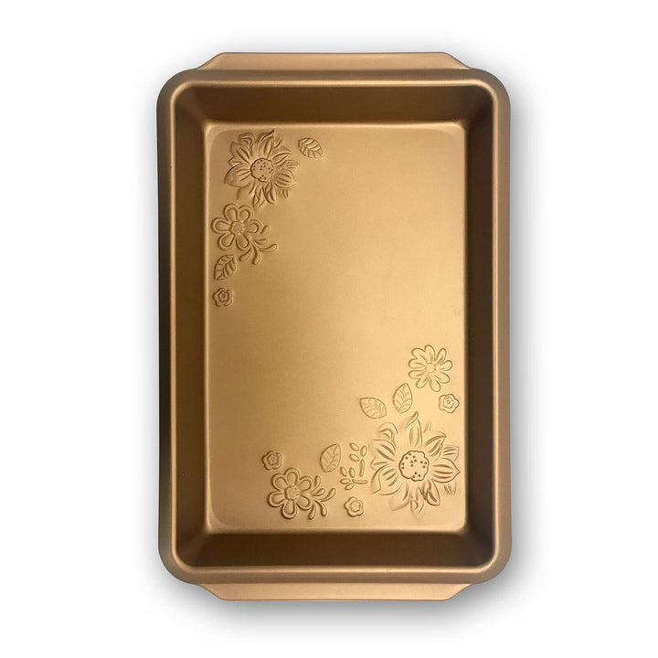 Gibson Home Country Kitchen Embossed Carbon Steel 13.75 Inch Roaster