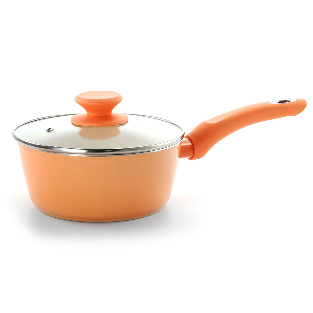 Gibson Home Plaza Cafe 1.7 Qt Aluminum Sauce Pan with Soft Touch