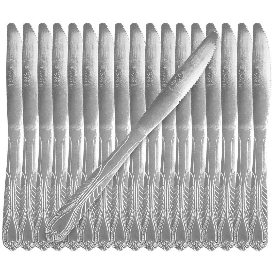 Gibson Everyday Jasper 18 Piece Dinner Knife Set