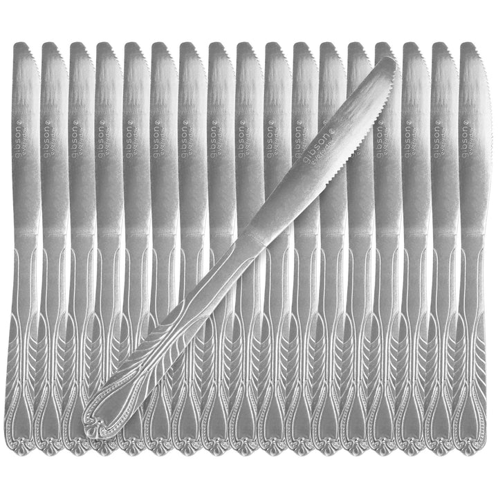 Gibson Everyday Jasper 18 Piece Dinner Knife Set
