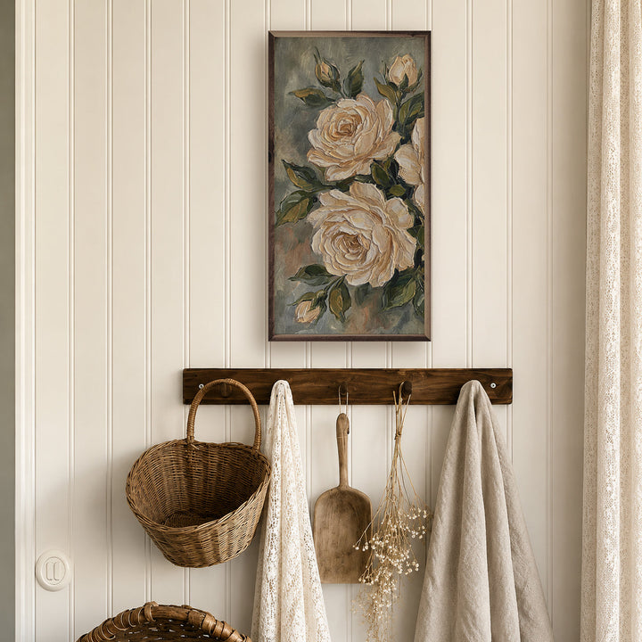 Antique White Rose Study