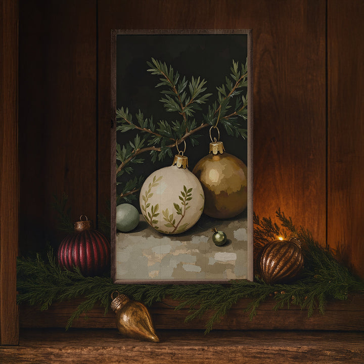 Gold And White Ornament