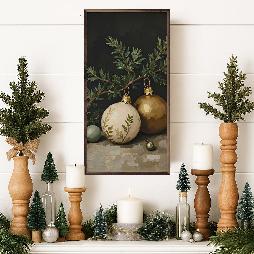 Gold And White Ornament