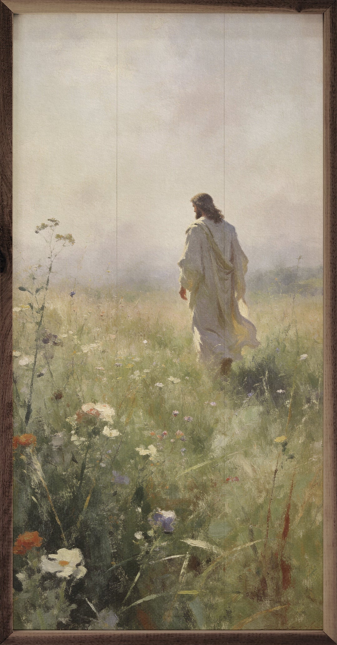 Jesus Walks Through The Morning Field