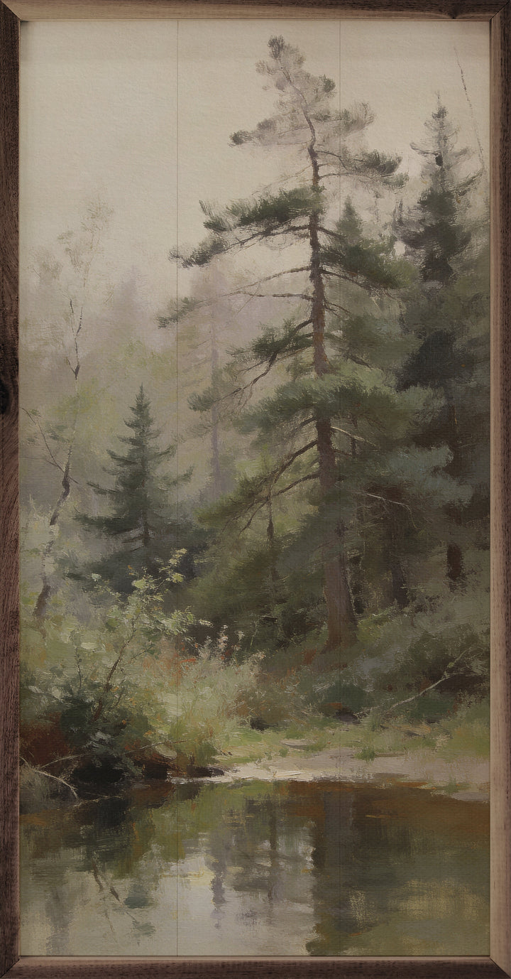 Morning Mist Through The Pines