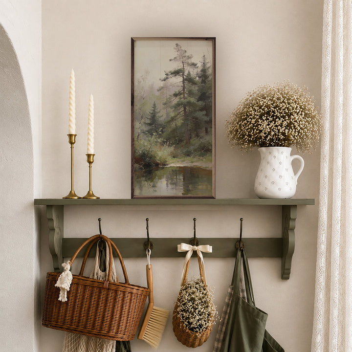 Morning Mist Through The Pines