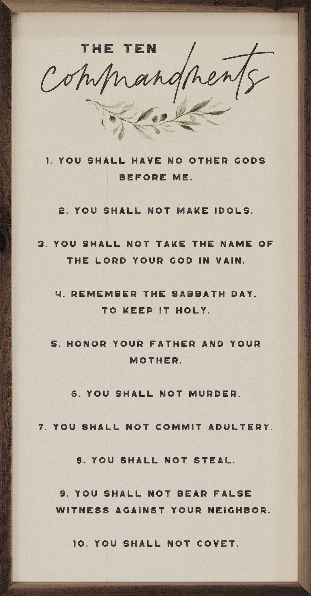 The Ten Commandments