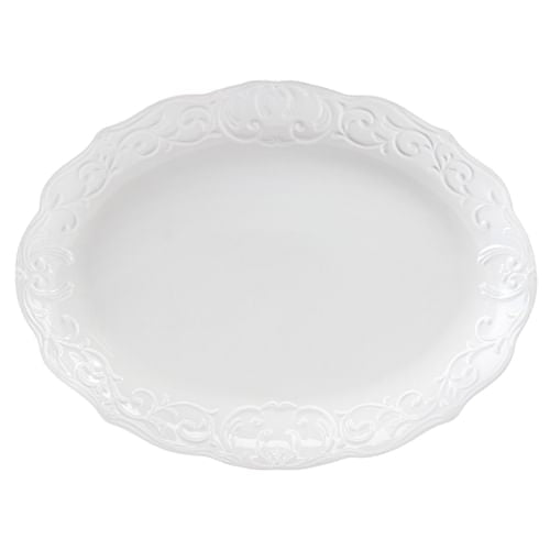 Gibson Home Bountiful Joy 18.75 x 14 Inch Durastone Oval Platter in