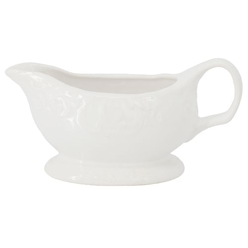 Gibson Home Bountiful Joy 15 Ounce Embossed Durastone Gravy Boat in