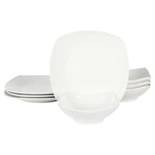 Gibson Home Zen Buffetware 8 Piece Fine Ceramic Dinnerware Set In