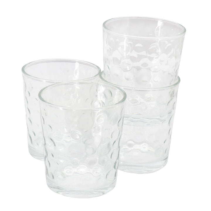 Gibson Home 4 Piece 13.5 Ounce Bubble Double Old-Fashioned Glassware