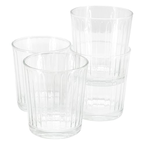 Gibson Home Moonstone 4 Piece 13.5 Ounce Double Old-Fashioned Glass