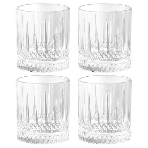 Gibson Home 4 Piece 13 Ounce Iceberg Embossed Double Old-Fashioned
