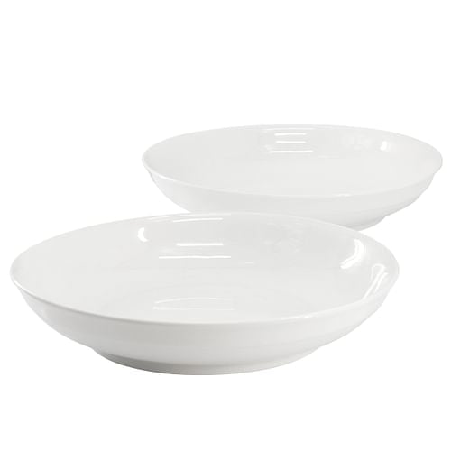 Gibson Home 2 Piece 11 Inch Round Fine Ceramic Serving Bowl Set in