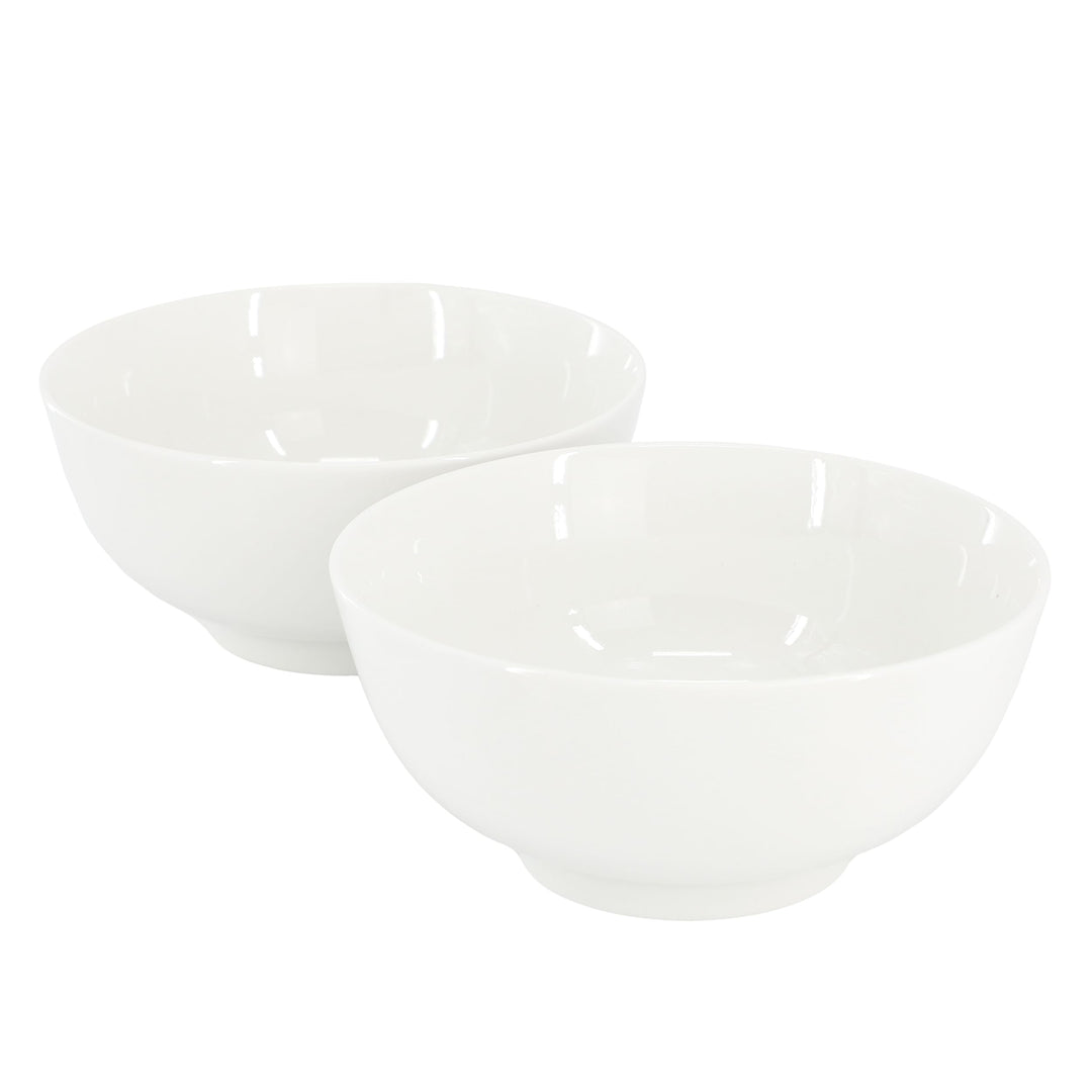 Gibson Home Great Essentials 2 Piece 6.9 Inch Fine Ceramic Noodle Bowl