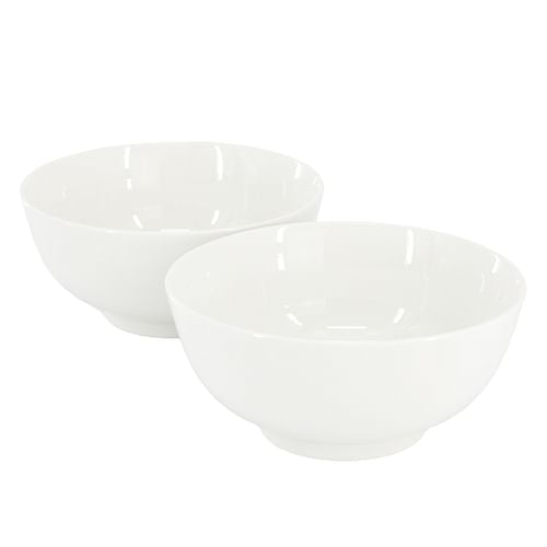 Gibson Home Great Essentials 2 Piece 6.9 Inch Fine Ceramic Noodle Bowl