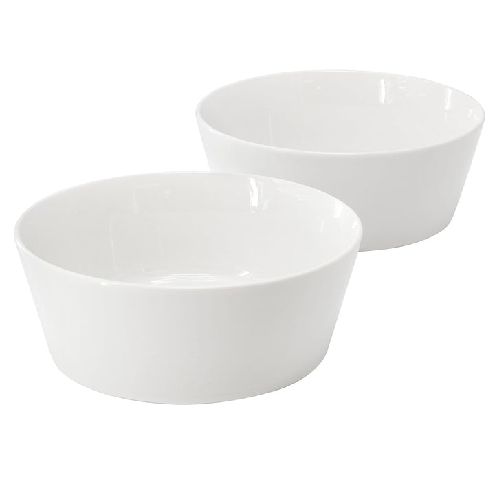 Gibson Home 2 Piece 6.75 Inch Round Fine Ceramic Side Bowl Sets in